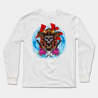 Samurai Skull 02 Long Sleeve T-Shirt